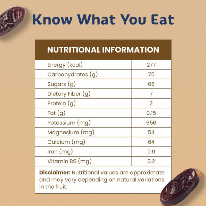 Soully Safawi Dates 400g | Premium Dates from Al-Medina | High in Fibre | Soft & Juicy Khajoor | No Added Sweeteners or Preservatives | Healthy Snacks khajur | Healthy Kalmi Dates for Snacking & Recipes - Image 3