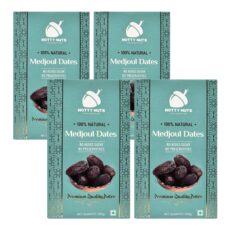 Notty Nuts -FOR A HEALTHY LIFE Medjool/Medjoul Dates (1000 Gm) | Jumbo Size Khajur/Khajoor | No Artificial Colours| Premium Dates Dry Fruits(250 Gm * 4)