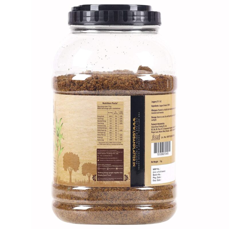 Urban Platter Jaggery Powder, 3kg [Pure, Natural & Chemical Free] - Image 4