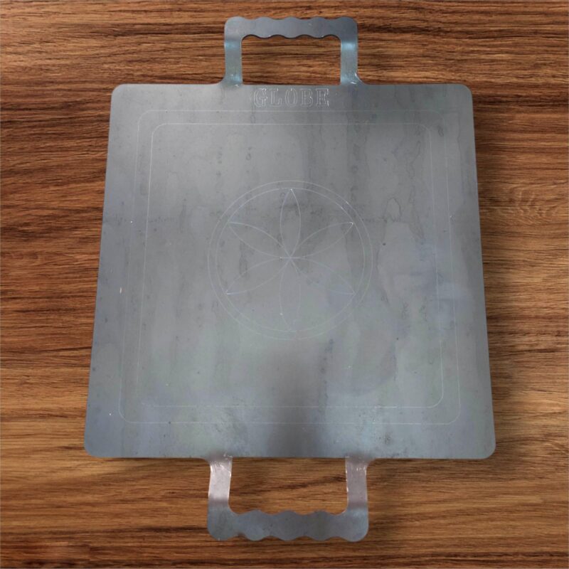 NAAYAGI - Square Model, Iron Tawa, dosa tawa, roti tawa, 30 cmx 30 cm, 5 mm Thick, 3 kg, with Double Handles, Black - Image 5