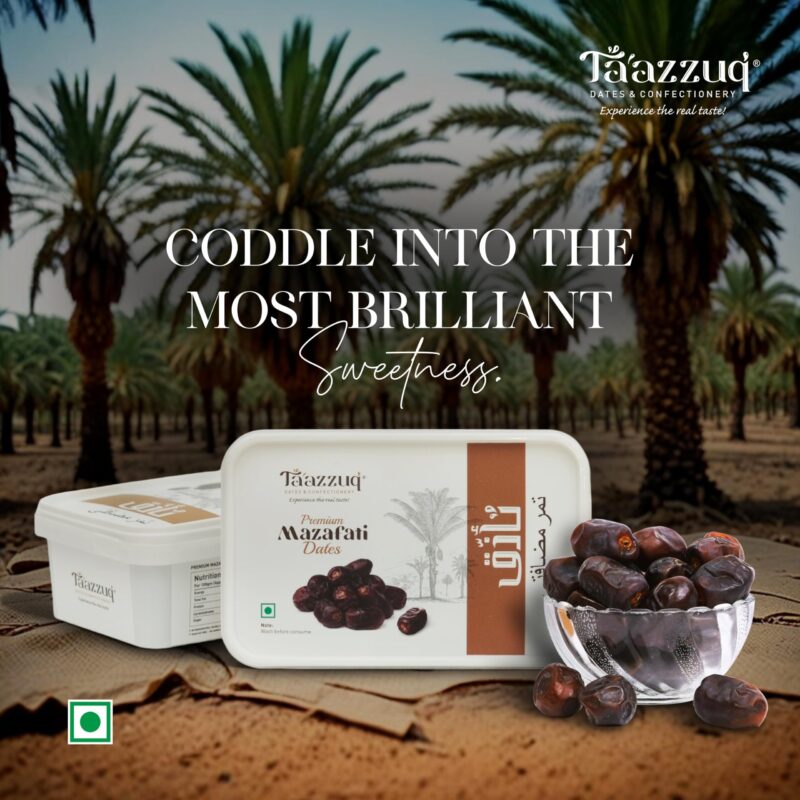 TAAZZUQ Dates Original Mazafati Dates | Plastic Box | 450g - Image 6