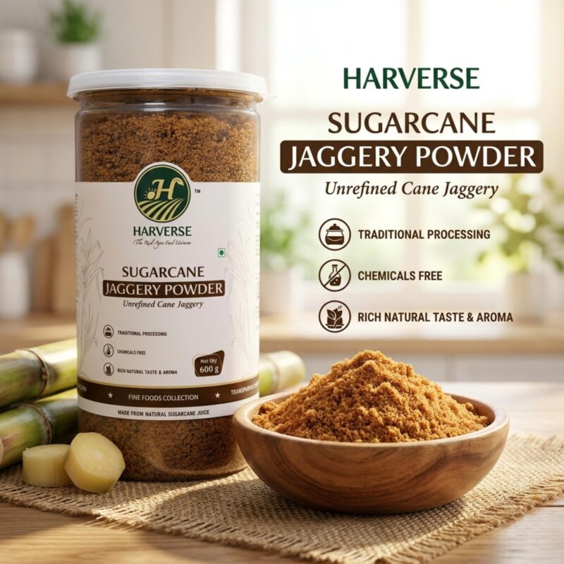 Jaggery Powder 600g – Traditional Sugarcane Gur, Fine Powdered Sweetener for Tea, Coffee, Sweets & Cooking, Natural Sugar Alternative to White Sugar - Image 6