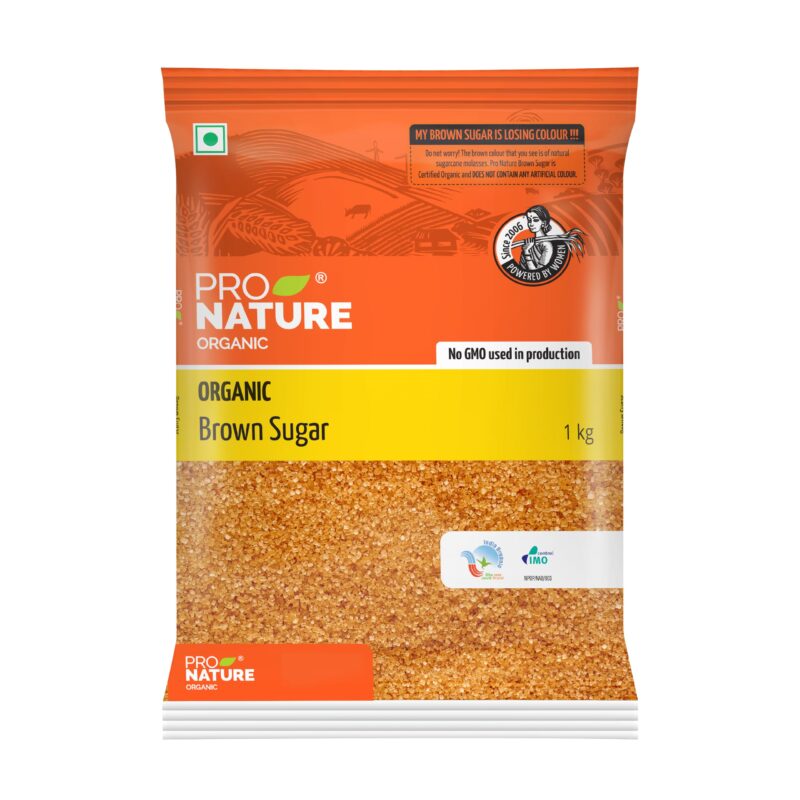 Pro Nature Organic Brown Sugar | Natural Brown Sugar For Healthy Sweetening - 1kg