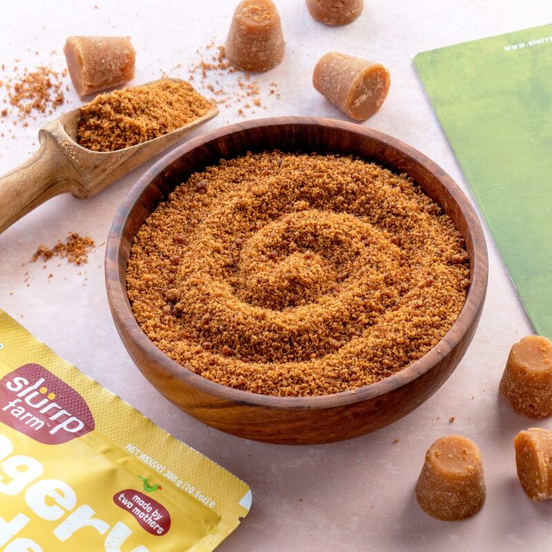Slurrp Farm Jaggery/Gur/Gud Powder | Healthy Sugar Subsitute | Unbleached Jaggery | Sulphate Free, 300g - Image 3