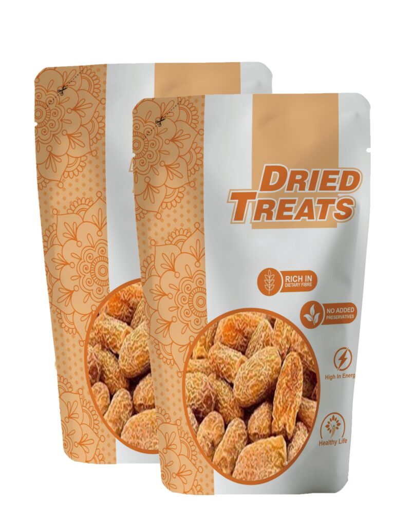 Dried Treats Peela Chuara 500 Grams (250 Grams X 2) - Traditional Yellow Dry Dates | Peela Sukha Khajoor Known For Their Natural Sweetness | Yellow Dried Dates Widely Used in Indian Kitchens for Sweets, Kheer, and Health Recipes | Sukha Khajoor Gives Ener