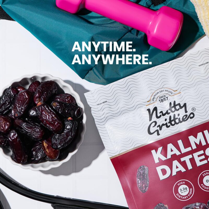 Nutty Gritties Premium Kalmi Dates - 700g | Juicy & Delicious Khajoor, Khajur | No Artificial Colours | Naturally Sweet | Instant Energy | Resealable Pouch, (Pack Of 2, 350g Each), - Image 7