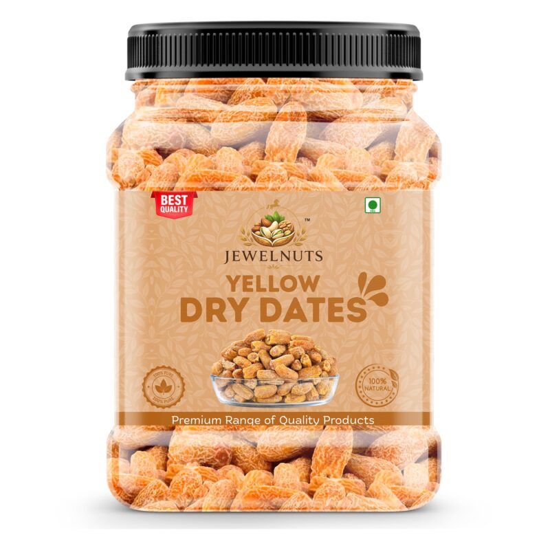Jewelnuts Naturally Dried Yellow Dates || Finest Quality Picked From Authentic Farms || Kharak || 1000 gm