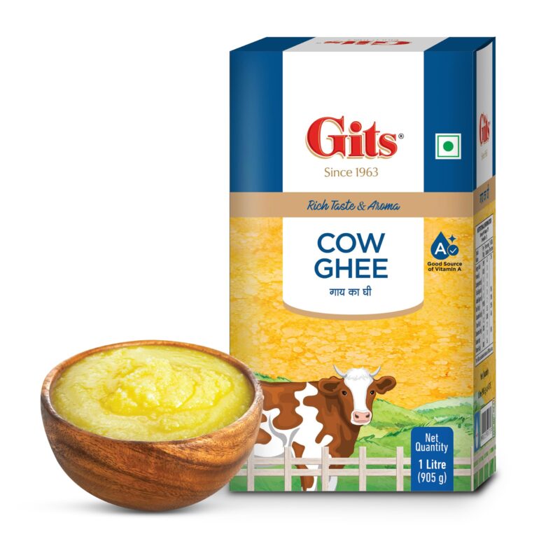 Gits Cow Ghee 1 Litre, Shudh Desi Ghee, Rich Taste and Aroma