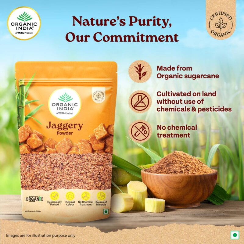 A TATA Product - Organic India Jaggery Powder, 500g - Image 4