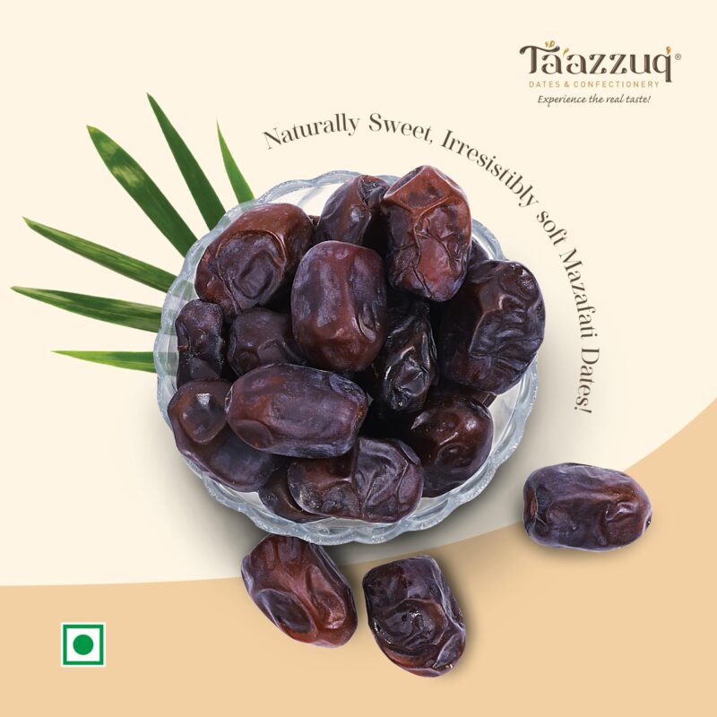 TAAZZUQ Dates Original Mazafati Dates | Plastic Box | 450g - Image 4