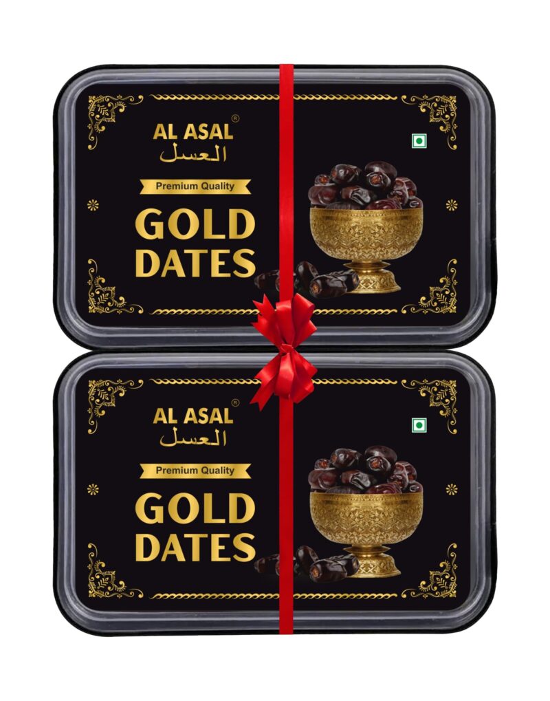 AL ASAL Ki-mia Gold Dates 1kg | Premium Soft Mazafati Dates | IML Container Packed | All Natural | No Added Sugar | Preservative-Free | Gluten-Free | Non-GMO | Fresh Queen Khajur