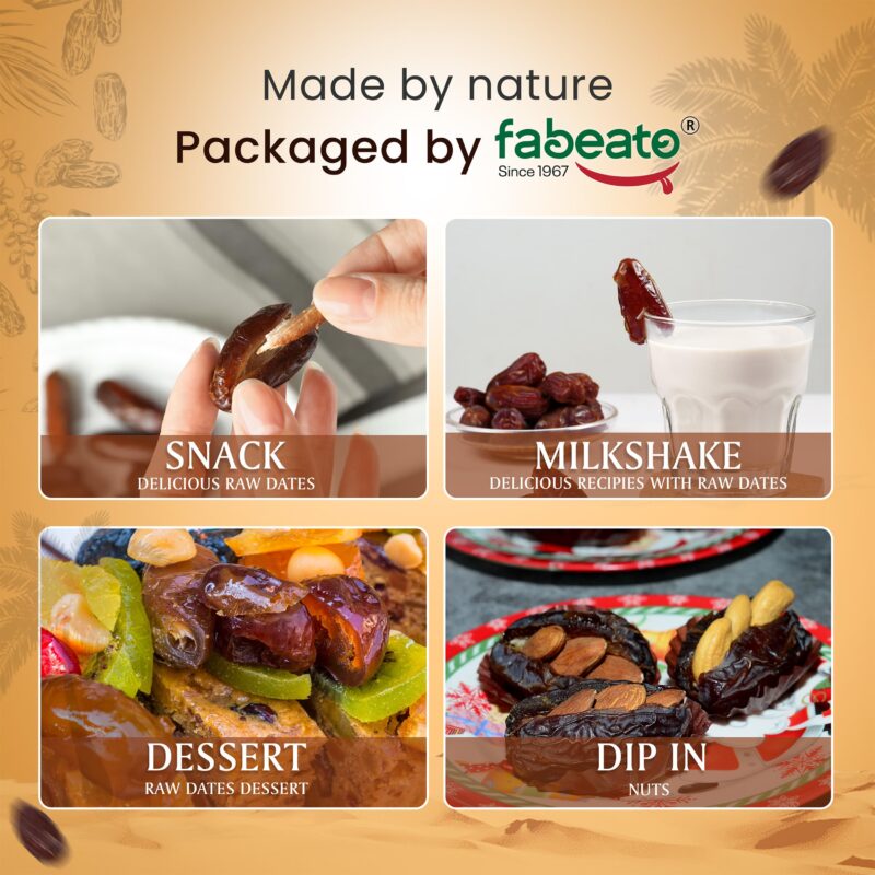 Fabeato Jumbo Medjoul Dates 400g |100% Natural, No Additives, Khajur, Khajoor, Dry Dates, Healthy Snack, Rich in Fiber,Potassium, Antioxidants & Essential Nutrients (Medjool) - Image 7