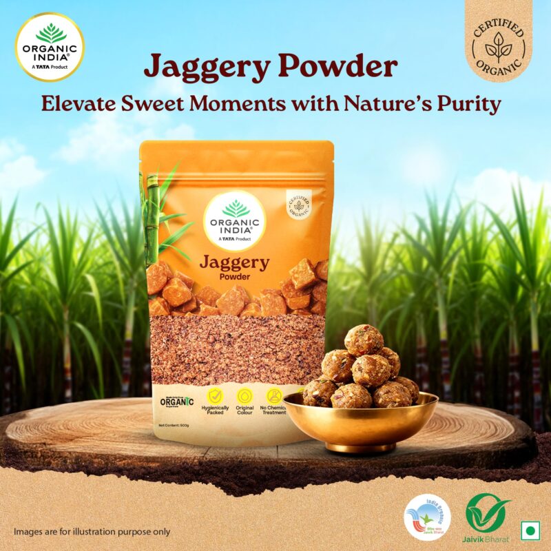 A TATA Product - Organic India Jaggery Powder, 500g - Image 3